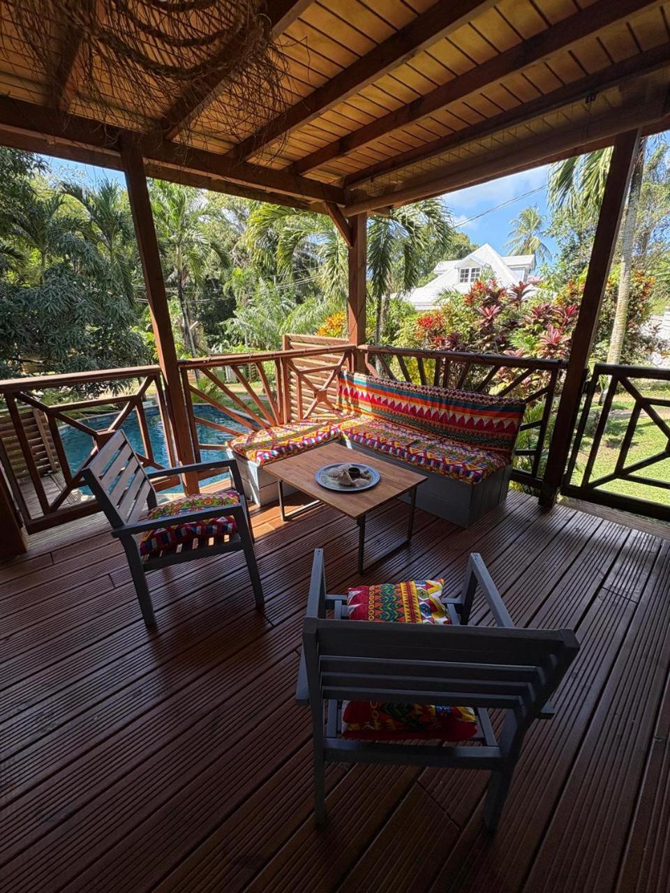 La Kaz A Pepes, Charmant Logement Avec Piscine Lamentin Exterior photo